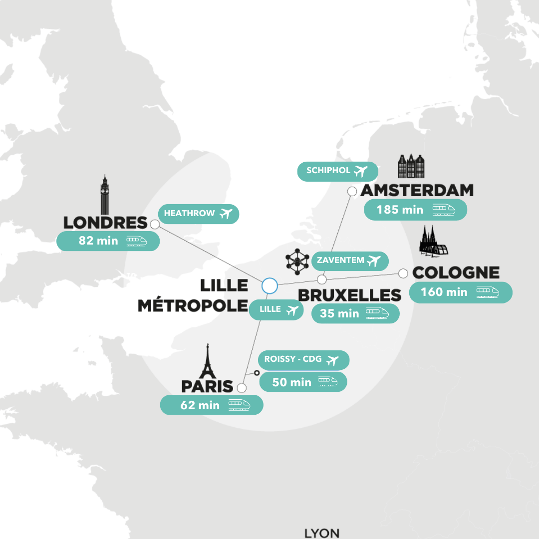 ESPAS - Vivre à Lille - Carte de l'Europe